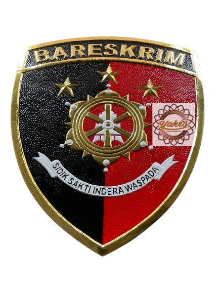 Kerajinan Tembaga Kuningan Yahro Art Jual Logo Bareskrim Custom Kuningan
