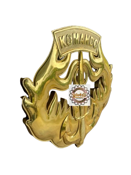 Logo Wings Komando Custom Kuningan