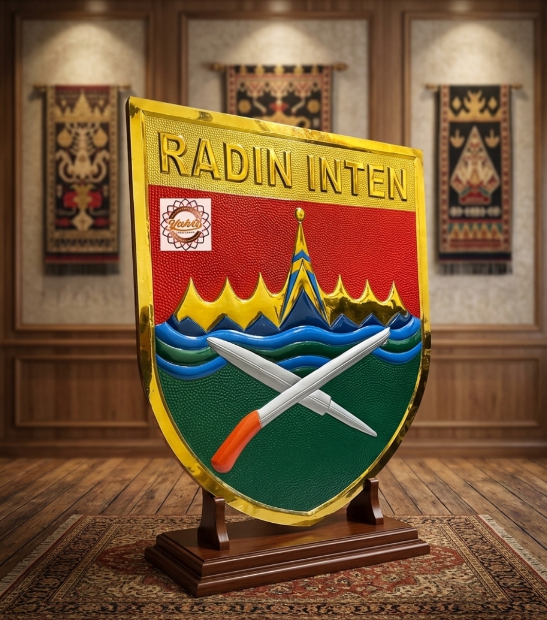 Pusat Pemesanan Lambang Kodam XXI/Radin Inten Custom Bahan Kuningan